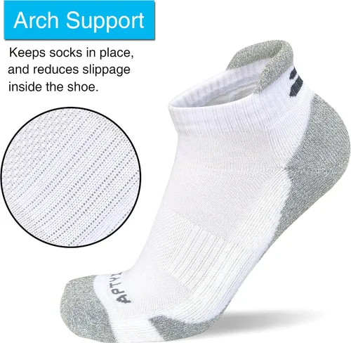 Vista 6 de APTYID Calcetines tobilleros acolchados para hombre (6 pares)