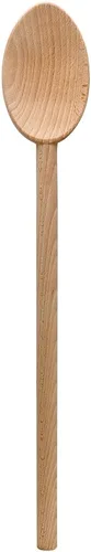 Vista 9 de HIC Kitchen Cuchara de madera de haya francesa pesada de lujo, fabricada en Francia, 13.75 pulgadas