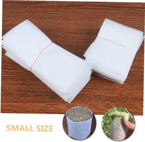 Vista 6 de 200pcs Non-woven Fabric Nursery Growing Bags for Garden Transplanting