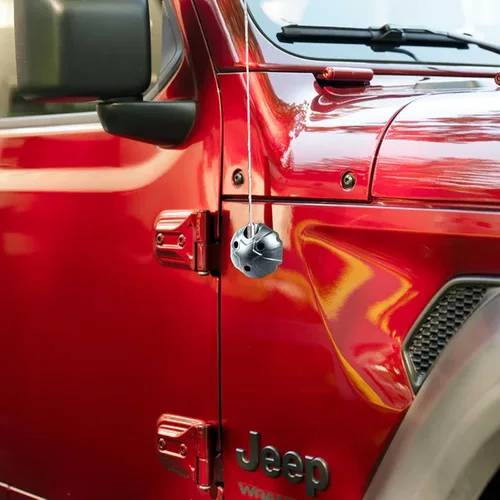Vista 6 de Cubierta base de antena de aluminio para antena de radio, carcasa anodizada, base de cubierta de antena compatible con Jeep Wrangler JK JKU JL JLU