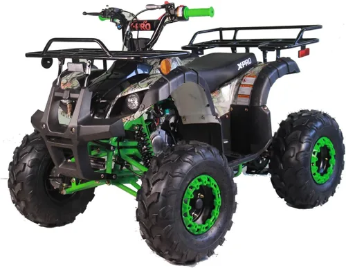Vista 6 de X-Pro - Cuatrimoto de 150 cc con luces LED y neumáticos grandes de 19-18 in Azul araña
