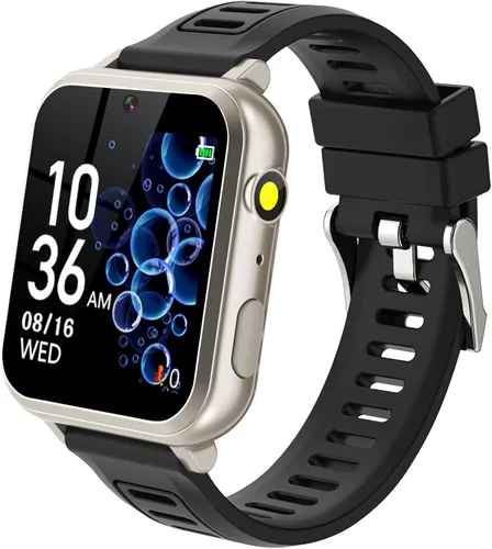 Vista 11 de Tixpc Reloj inteligente para niños y niñas con video, cámara, reproductor de música, 39 juegos, podómetro, reloj despertador, calculadora, antorcha