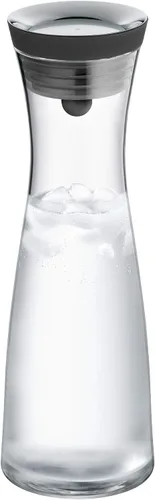 Vista 2 de WMF Basic Water Decanter 1L Altura 11.4 in Close-Up Tapón Vidrio Cromargan® Acero Inoxidable, Plata