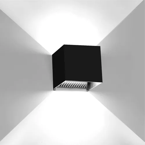 Vista 12 de Kawell Aplique de pared LED moderno de 12 W, ángulo de haz ajustable, impermeable, IP65, luz de pared de aluminio para interiores y exteriores