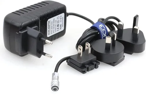 Vista 3 de Weipu 2 pines hembra para BMPCC 4K Blackmagic Pocket 4K a D-Tap Cable de alimentación oro montaje en V batería 1M