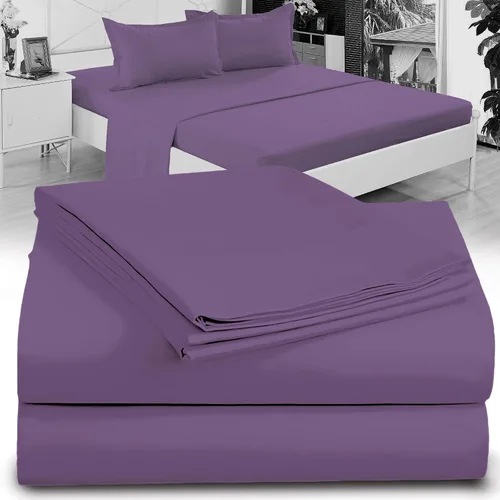 Vista 41 de Juego de Sábanas Twin - Sábanas de Cama Twin de Microfibra Ultra-Suave 1800 - Doble Cepillado - Bolsillos Profundos - Ajuste Fácil - Sin Arrugas Gris