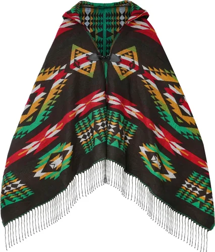 Vista 15 de Uyuni Poncho con volantes estilo chal bohemio para mujer, holgado, vintage