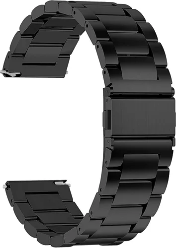 Vista 7 de Compatible con Withings Smartwatch Bands, Lamshaw 0.709 in, 0.787 in, acero inoxidable, correa de repuesto de metal para hombres y mujeres