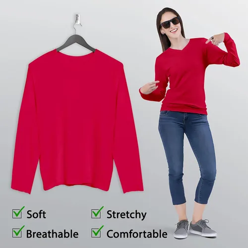 Vista 2 de BaHoki Essentials Camisetas de manga larga con cuello en V gran elasticidad y capa diseñadas para un máximo rendimiento