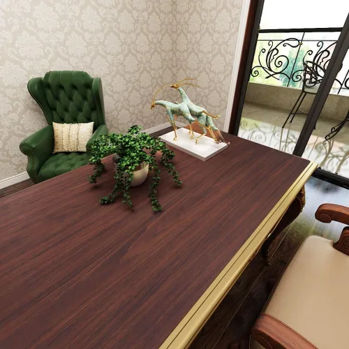 Vista 9 de Livelynine Papel tapiz de madera para despegar y pegar, papel de contacto de grano de madera impermeable para encimeras, escritorio, cocina Nuez