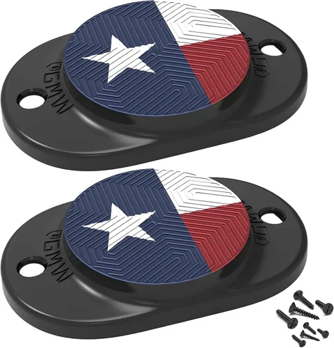 Vista 9 de GMW Gun Magnet [2-Pack] 30 lbs. Rating Magnetic Gun Mount HQ Rubber Coated Gun Magnet Buckler Series for Car, Truck, Desks, Safes, and Walls