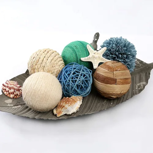 Vista 7 de 6 bolas de mimbre tejidas de mimbre de 3.5 pulgadas, bolas decorativas, ramitas, orbes verdes, jarrón, relleno para decoración de mesa