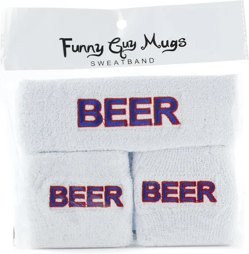 Vista 7 de Funny Guy Mugs Conjunto de bandas para el sudor unisex (3 unidades 1 diadema y 2 muñequeras)