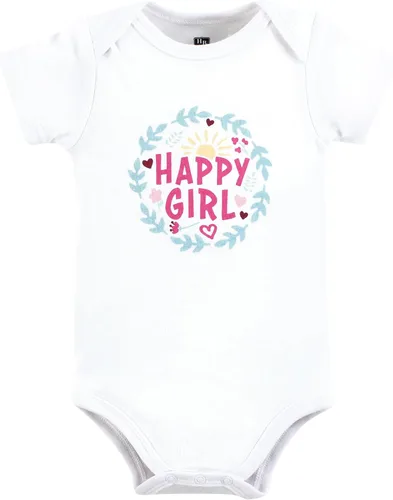 Vista 350 de Hudson Baby baby-girls Cotton Bodysuits 3-pack