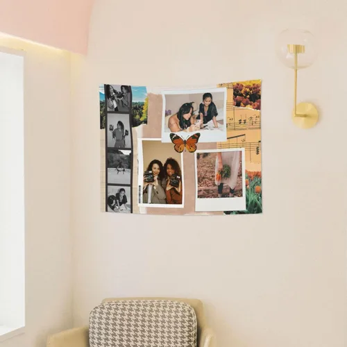 Vista 3 de BHSHOH Tapiz de fotos personalizado, telón de fondo personalizado, manta para colgar en la pared, para dormitorio, sala de estar, decoración