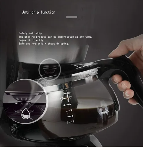 Vista 5 de Máquina de café completamente automática, riego por goteo americano, antigoteo, programable, aislamiento de 1 hora Interesante