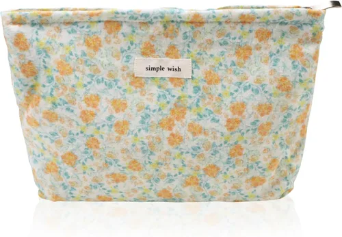 Vista 28 de Wudygirl Bolsa de maquillaje de lona para mujer, organizador estético de maquillaje, bolsa de maquillaje de viaje, bolsa de aseo para bolso, bolsa