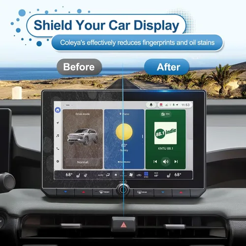 Vista 6 de Paquete de 2 protectores de pantalla RAV4 2026 para Toyota RAV4 (10.5 pulgadas Navi+12.3 pulgadas Dash) (LE/SE/XLE Premium/Woodland), vidrio