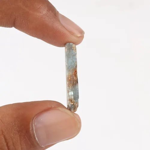 Vista 71 de GEMHUB Lápiz de cianita áspero pequeño con cristal curativo de cianita azul áspero suelto, tamaño pequeño, 9.7