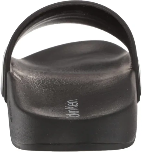 Vista 3 de Calvin Klein Men's Alongi Slide Sandalia, NegroBlanco 001