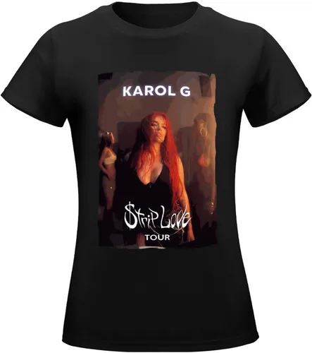 Vista 5 de Camiseta casual para mujer, camisetas gráficas de moda, cuello redondo, camisetas de verano