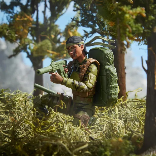 Vista 5 de G.I. Joe Classified Series 60th Anniversary Action Marine - Francotirador, figura de acción coleccionable de 6 pulgadas con traje Ghillie y 19