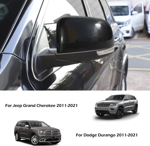 Vista 2 de Cubierta superior negra para Jeep Grand Cherokee 2011-2022 y Dodge Durango 2011-2024 (paquete de 2)