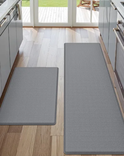 Vista 32 de DEXI Alfombrillas de Cocina Acolchadas Anti Fatiga, 17x59, Alfombra de Pasillo para Estar de Pie Impermeable, Espuma Viscoelástica Cómoda Acolchada