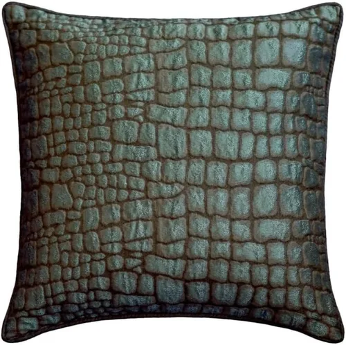 Vista 137 de The HomeCentric Funda de almohada con cremallera, funda de cojín azul de 12 x 12 pulgadas, funda de cojín de algodón bordado para sofá, diseño