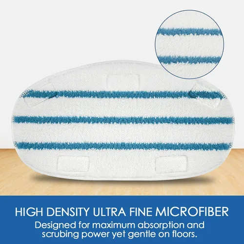 Vista 3 de Paquete de 10 almohadillas de repuesto para trapeador de vapor para limpieza PurSteam ThermaPro Steam Mop Cleaner10 en 1 y Thermapro 211