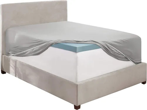 Vista 5 de 100 % algodón natural de 400 hilos, 1 pieza con bolsillo profundo de 21 pulgadas y 2 fundas de almohada, juego de sábanas de 3 piezas