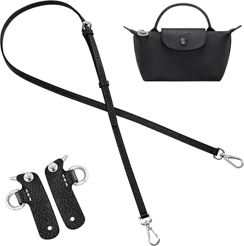 Vista 22 de Jiesinlov Correa de Hombro de Cuero para Bolso de Repuesto, Kit de Conversión Ajustable para Bandolera Compatible con Mini Bolso Antracita
