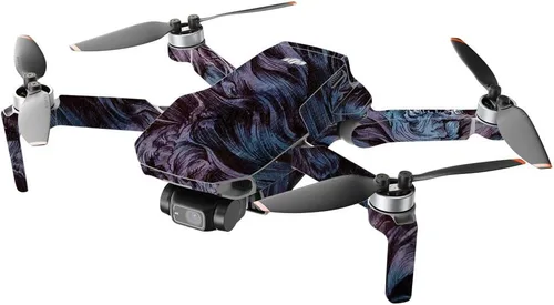 Vista 2 de MightySkins - Compatible con DJI Mini 2 Dron portátil - Angry Ripple Funda protectora de vinilo duradera y única Fácil de aplicar, quitar