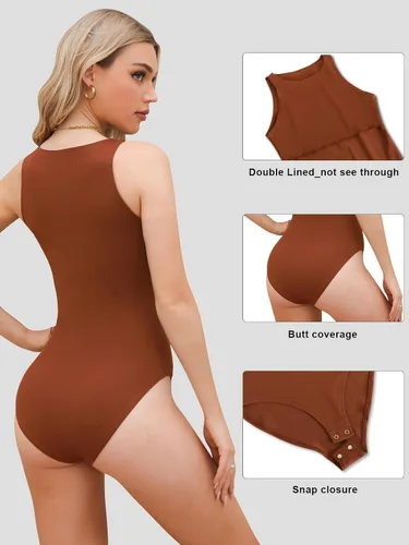 Vista 36 de Body sexy para mujer con cuello halter, body de moda sin mangas, paquete de camisetas sin mangas
