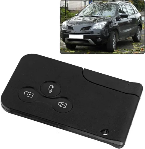 Vista 3 de Terisass Carcasa para llave de coche con control remoto de 3 botones, entrada sin llave, control remoto, funda para llave inteligente, carcasa