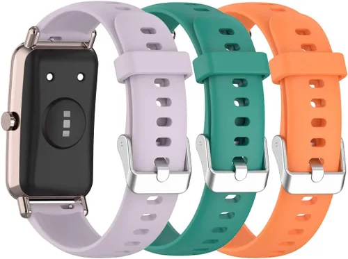 Vista 6 de Senter Banda de liberación rápida de silicona suave de 0.630 in para Huawei Watch Fit Mini Smart Watch