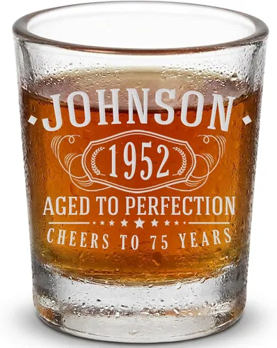 Vista 13 de Vintage 2005 16oz Grabado Shot Glass 21st cumpleaños regalos him her 1.0 Claro