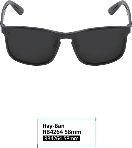 Vista 3 de Galvanic Lentes de repuesto compatibles con gafas de sol Ray-Ban RB4264 de 2.283 in, múltiples opciones Adapt Naranja Fotocrómico