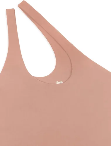 Vista 5 de REORIA - Body sexy para mujer, sin mangas, con corte frontal de un hombro y espalda descubierta
