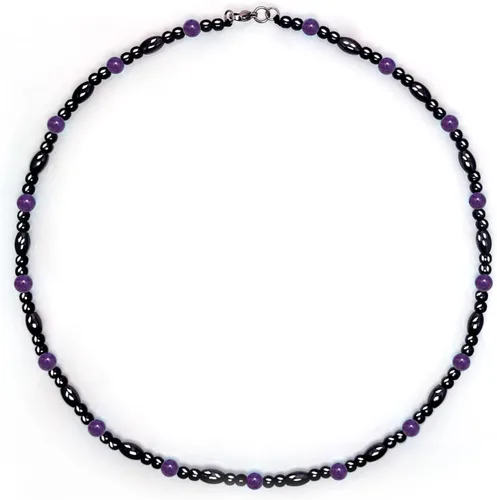 Vista 7 de Collar de terapia magnética Hion con piedra aguamarina