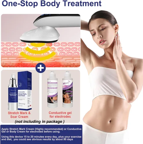 Vista 4 de CENXIGO Masajeador de celulitis Pro Max de 4 cabezas, máquina de moldear cuerpo inalámbrico para brazos, piernas, espalda.