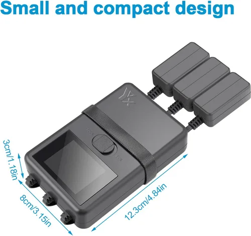 Vista 7 de Hanatora LCD Fast Battery Charger for DJI Mini 3,Mini 3 Pro,Parallel Display Quick Multi Charging Hub Drone Accessories