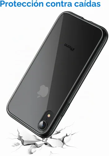 Vista 4 de JETech Funda para iPhone XR, antiamarilleo, color negro