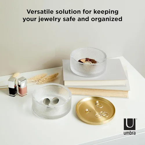 Vista 16 de Umbra Tesora - Joyero de dos niveles con tapa extraíble, organizador de joyas