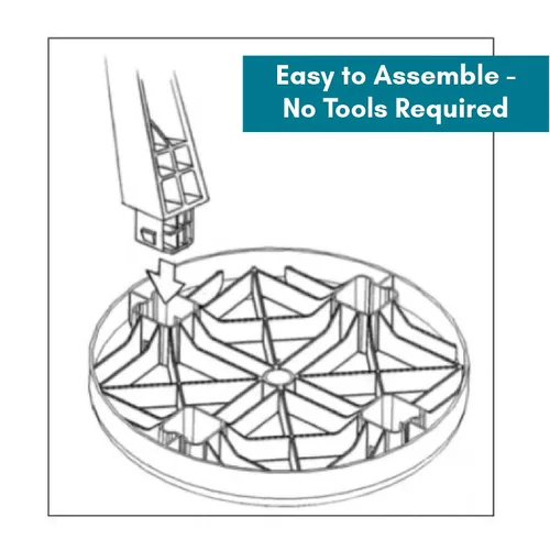 Vista 4 de Ableware Banqueta para regadera con patas regulables, 1