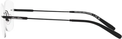 Vista 4 de Brooks Brothers Marcos rectangulares de titanio para gafas graduadas Bb1107t para hombre