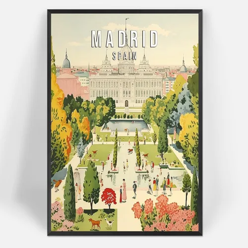 Vista 19 de Viokalt Escena Vintage de la Ciudad Prohibida de Beijing Paisaje de Viaje Arte de Pared Funki Paisaje de Ciudad China Cuadros Antiguos Pintura