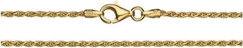 Vista 4 de Cadena de cuerda de 0.039in de oro de 14 quilates para mujeres y hombres, joyería fuerte, cierre sólido regalo con cierre chapado en langosta