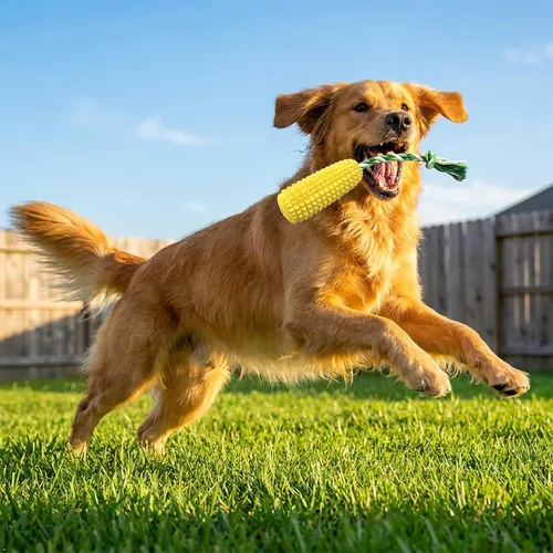 Vista 5 de Carllg Juguetes masticables para perros para masticadores agresivos, juguetes resistentes indestructibles para perros Durable Squeaky Interactive