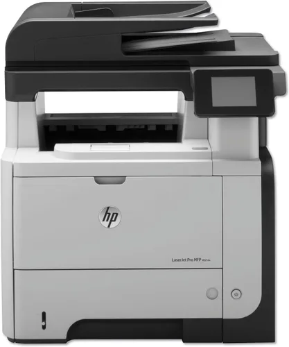 Vista 3 de HP, impresora LaserJet Pro MFP M521dn, Negro, Gris